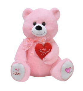 Oyuncak Pembe Yumoş Ayı 3+ Yaş (50 cm)